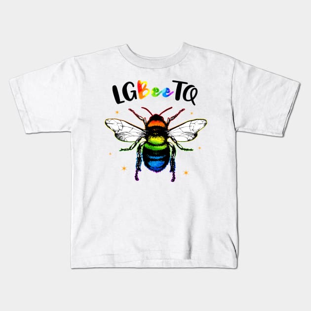 LGBeeTQ Kids T-Shirt by CB Creative Images